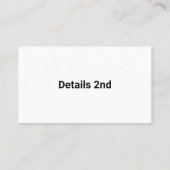 Gamer-Tester-Visitenkarte Visitenkarte (Rückseite)