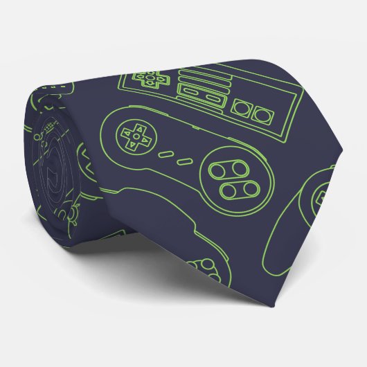 Gamer Tie Krawatte (Gerollt)