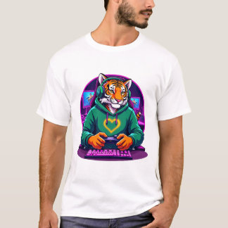 Gamer Tiger - Cooles Gaming-Artwork für Gamer T-Shirt