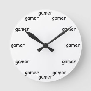 Gamer Time Clock Runde Wanduhr