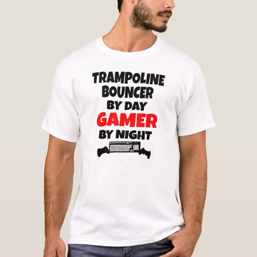 Gamer Trampolin Bouncer T-Shirt (Vorderseite)
