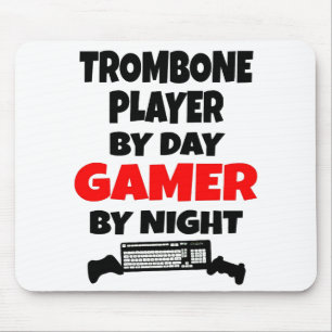 Gamer Trombone Player Mousepad