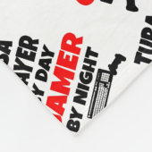 Gamer Tuba Player Fleecedecke (Ecke)