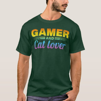 Gamer und Katzenliebhaber Gamer Katzenbesitzer Gam T-Shirt