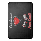 Gamer Valentine Bath Mat Badematte (Vorderseite Vertikal)