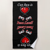 Gamer Valentine Beach Handtuch (Vorderseite)