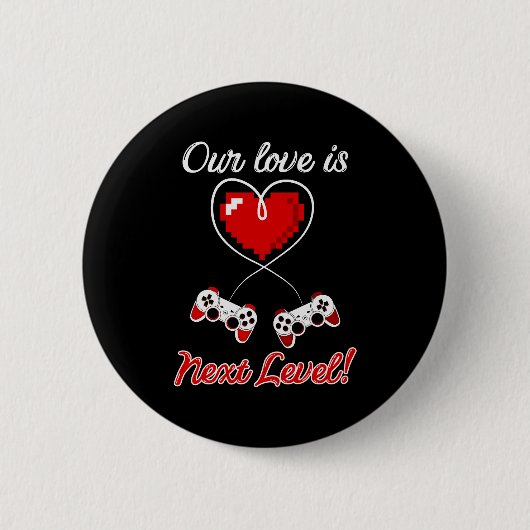 Gamer Valentine Button (Vorderseite)