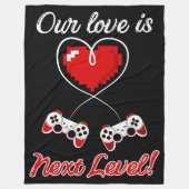 Gamer Valentine Fleece Blanket (Vorderseite)