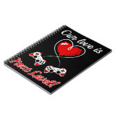 Gamer Valentine Foto Notebook Notizblock (Linke Seite)
