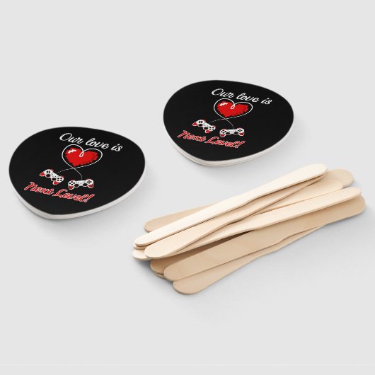 Gamer Valentine Hand Fans Fächer (Non-assembled)