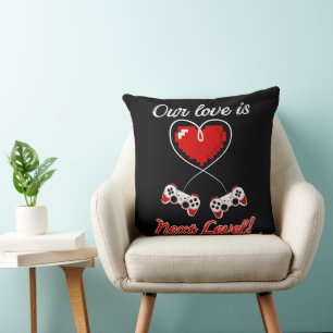 Gamer Valentine Pillow Kissen