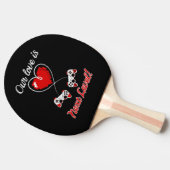 Gamer Valentine Ping Pong Paddle Tischtennis Schläger (Seitenansicht)