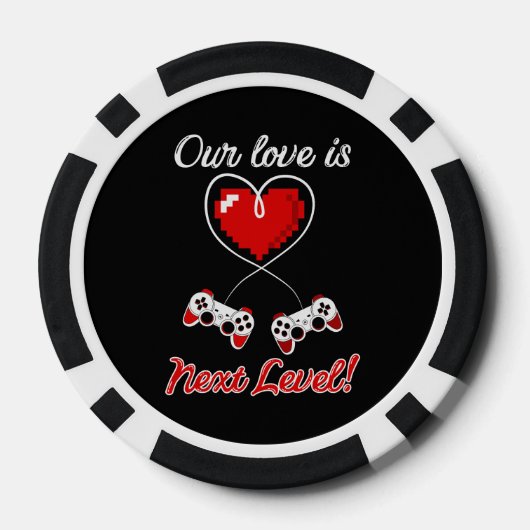 Gamer Valentine Poker Chips (Rückseite)