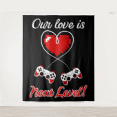 Gamer Valentine Tapestry Wandteppich (Vorderseite)