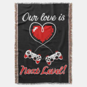 Gamer Valentine Throw Decke (Vorderseite Vertikal)