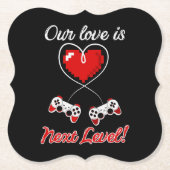 Gamer Valentine Untersetzer (Vorderseite)