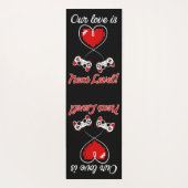 Gamer Valentine Yoga Mat Yogamatte (Rückseite)