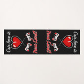 Gamer Valentine Yoga Mat Yogamatte (Vorderseite (Horizontal))
