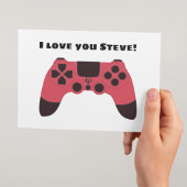 Gamer Valentinstag I Liebe You Gaming Name Karte