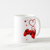 Gamer Valentinstag Liebe Videospiele Süß Gaming He Kaffeetasse (VorderseiteRechts)