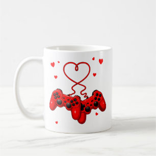 Gamer Valentinstag Liebe Videospiele Süß Gaming He Kaffeetasse