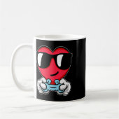 Gamer Valentinstag Niedlich-Videospiel-Controller Kaffeetasse (Links)