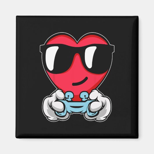 Gamer Valentinstag Niedlich-Videospiel-Controller  Magnet (Vorne)