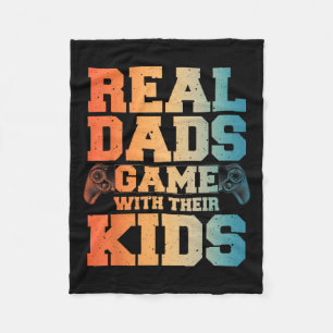 Gamer Vater Art für Gaming Vater Daddy Men Game Lo Fleecedecke