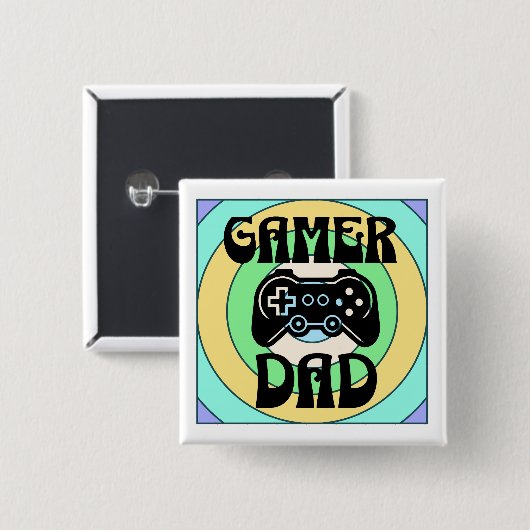 Gamer Vater Button (Vorne & Hinten)