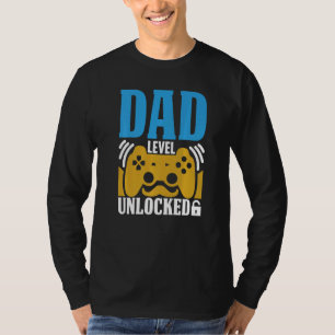 Gamer Vater Level Entsperrt Neue Dad Schwangerscha T-Shirt