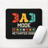 Gamer-Vater-Modus aktiviert 2026 Funny Future Vate Mousepad (Mit Mouse)
