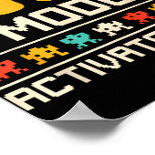 Gamer-Vater-Modus aktiviert 2026 Funny Future Vate Poster (Ecke)