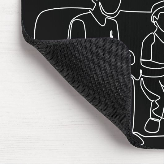 Gamer Vater | Monogram Vatertag Mousepad (Ecke)