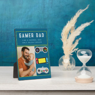 Gamer-Vater-Plakette – Wie ein normaler Vater, nur Fotoplatte