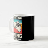 Gamer Vater Player Two Joining Bald wird es lustig Kaffeetasse (Vorderseite Links)