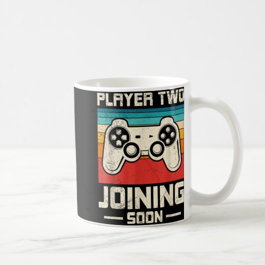 Gamer Vater Player Two Joining Bald wird es lustig Kaffeetasse (Rechts)