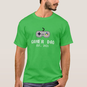 Gamer Vater Retro 8Bit Controller - Benutzerdefini T-Shirt