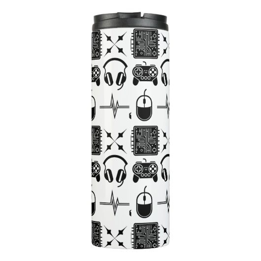 Gamer Vater Thermosbecher (Rückseite)