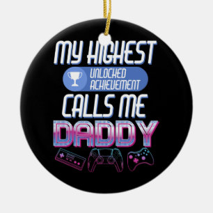 Gamer-Vater werden bald nach Daddy weiterspielen Keramik Ornament