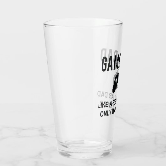 Gamer-Vater wie ein normaler Vater nur viel Cooler Glas (Rechts)