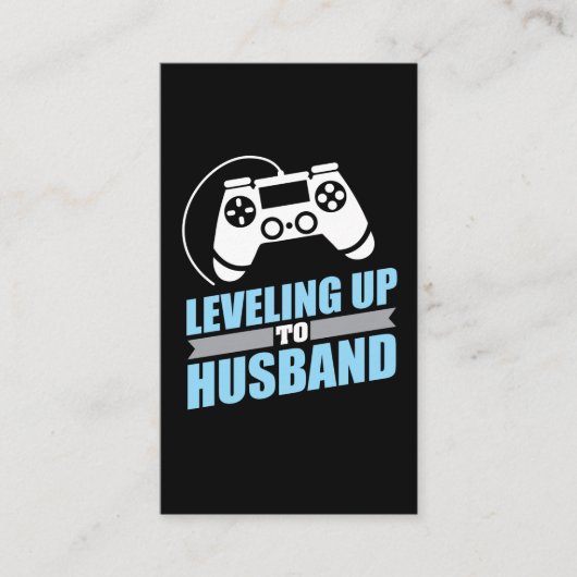 Gamer-Verlobung, die bis zum Ehemann planiert Visitenkarte (Vorderseite)