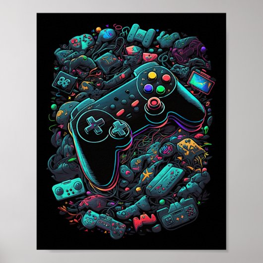 Gamer Video Game Controller 13 Poster (Vorne)