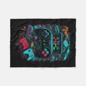 Gamer Video Game Controller 14 Fleecedecke (Vorderseite (Horizontal))