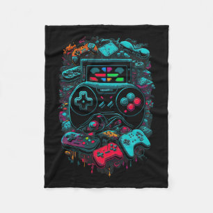 Gamer Video Game Controller 14 Fleecedecke