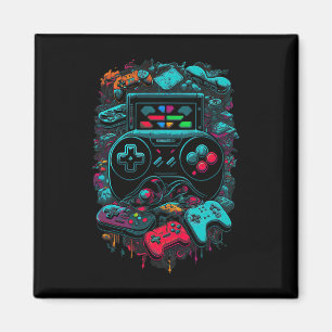 Gamer Video Game Controller 14 Magnet