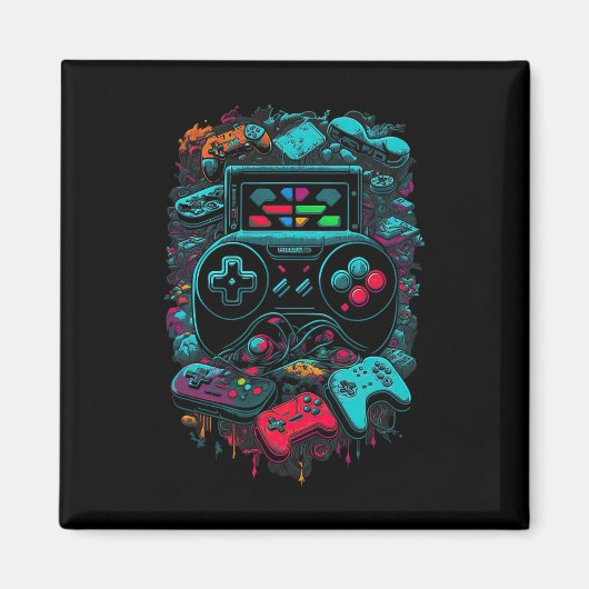 Gamer Video Game Controller 14 Magnet (Vorne)