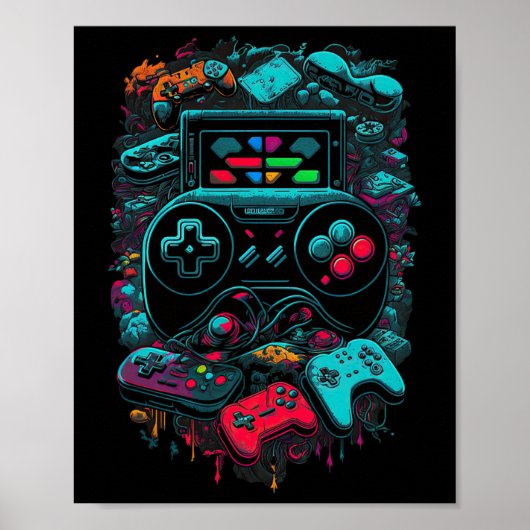 Gamer Video Game Controller 14 Poster (Vorne)