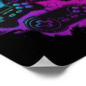 Gamer Video Game Controller 15 Poster (Ecke)