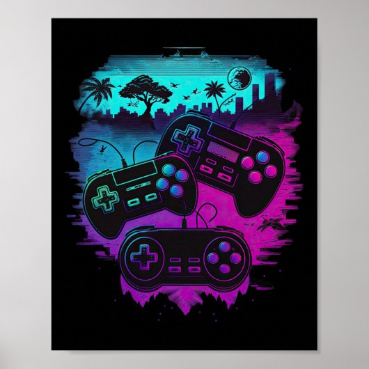 Gamer Video Game Controller 15 Poster (Vorne)