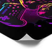 Gamer Video Game Controller 16 Poster (Ecke)